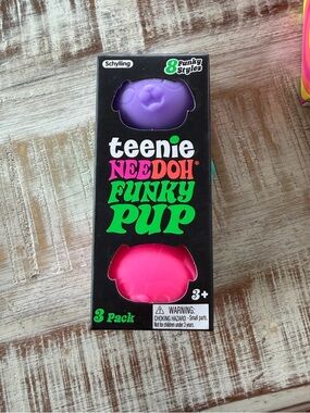 3 Pack Teenie Funky Pup NeeDohs